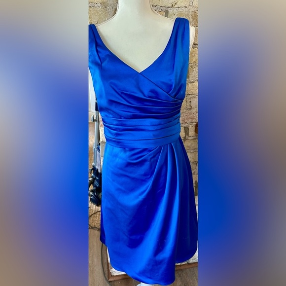 David's Bridal Dresses & Skirts - David's Bridal One Shoulder Royal Blue Dress